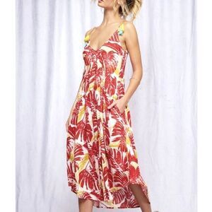 Peach love midi dress Sz M